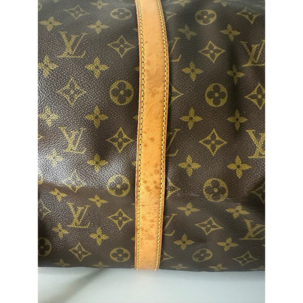 Louis Vuitton Keepall 55 Bandouliere Monogram Travel Bag Duffle Strap Bando - Picture 12 of 16